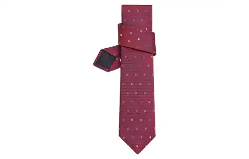 HERMES Maillons Ties Men's Red