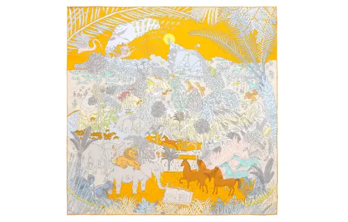 HERMES Carre Silk Scarves Women's