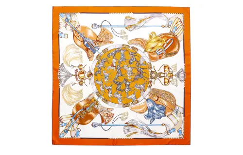 HERMES Cavalcades Silk Scarves Women's