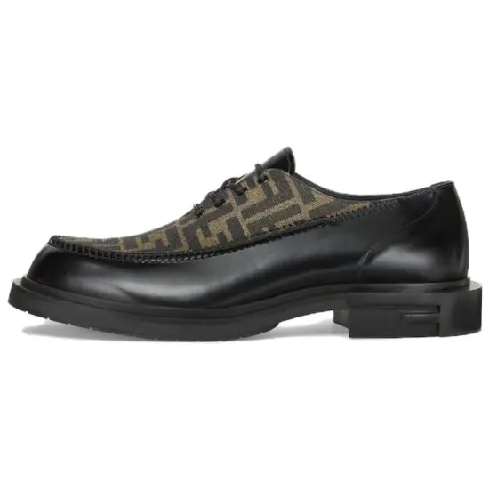 FENDI Ff Jacquard Lace Up Shoes