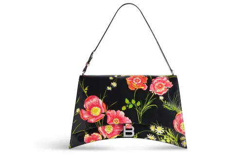 Balenciaga Crush Smooth Finish Calfskin Handbag, Shoulder Bag Women's