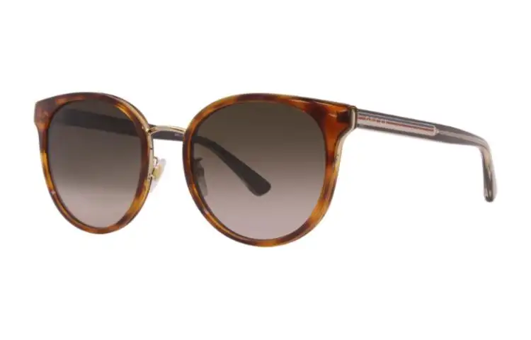 GUCCI Cat Eye Oval Sunglasses Women's Tortoiseshell