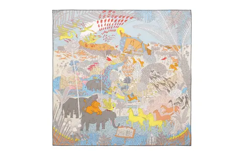 HERMES Le Carnaval Des Animaux Scarves Women's