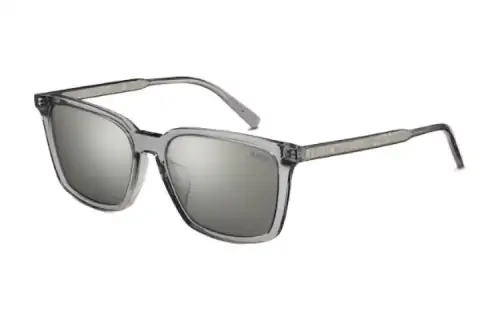 DIOR Acetate Square Sunglasses Men's Silver