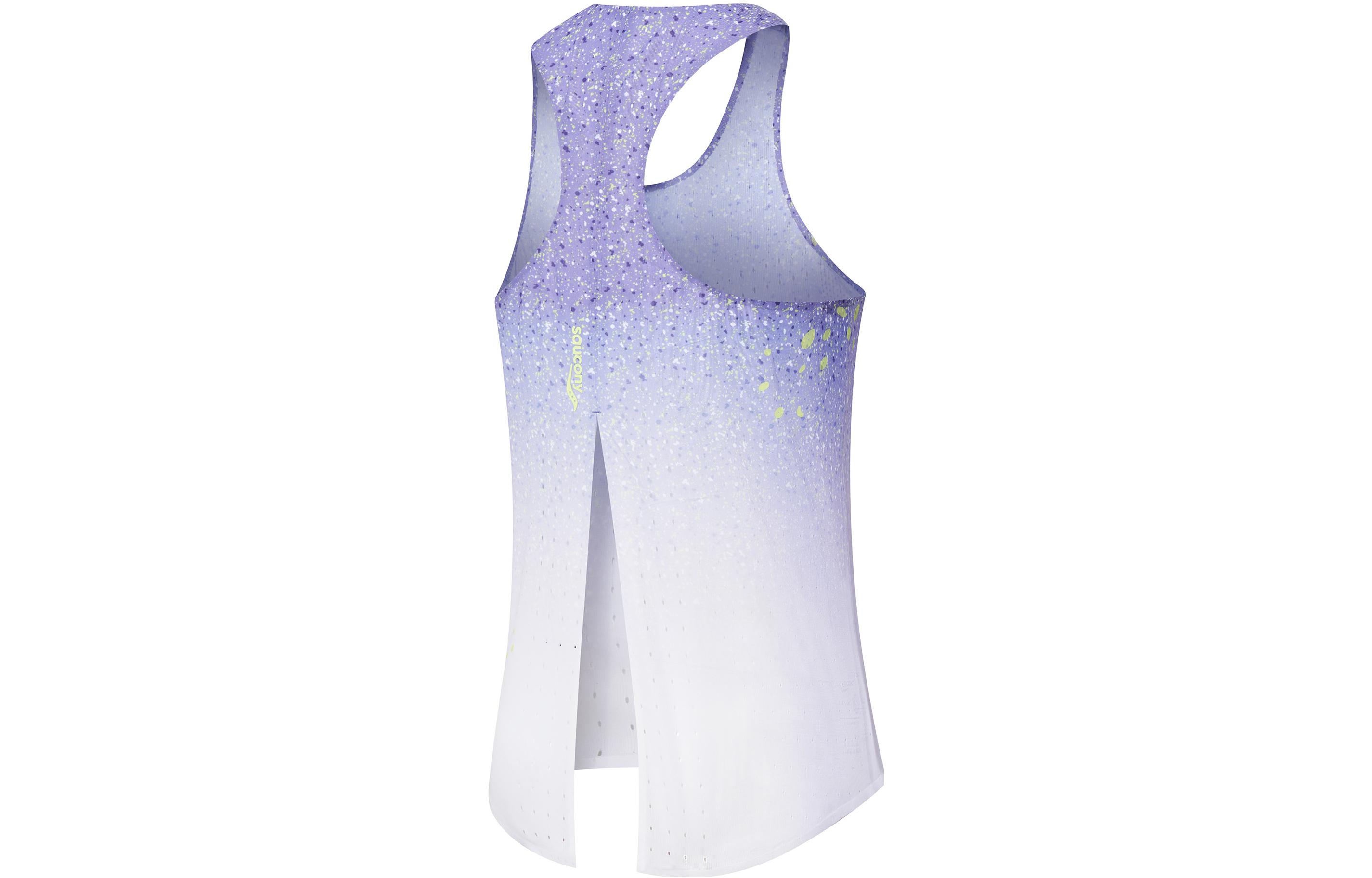 Saucony Sleeveless Sports Shirts Women’s Purple Blue Combo Racerback