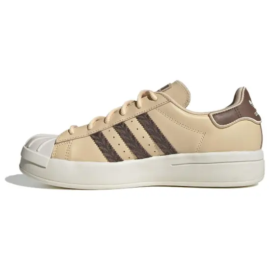 Adidas Originals Superstar Series Skateboard Shoes Women's Low-top White/Brown