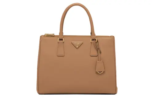 PRADA Galleria Killer Bag Calfskin Shoulder Bag, Crossbody Bag, Handbag Large Women's Caramel