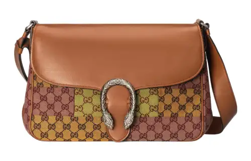 GUCCI Dionysus Canvas Bag, Messenger Bag, Shoulder Bag, Crossbody Bag Regular Women's Brown/Multicolor