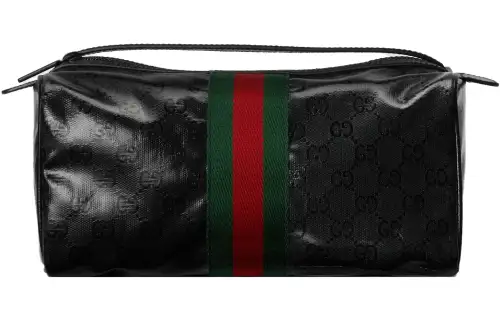 GUCCI Fabric Clutch Storage Bag Women's Black