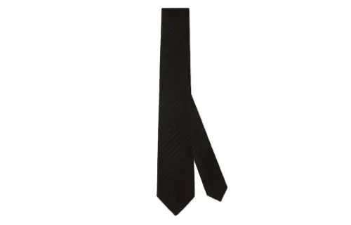 GUCCI Mulberry Silk Cupro Ties Men's Black