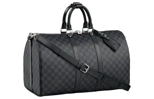 LOUIS VUITTON Keepall Coated Canvas Handbag, Shoulder Bag, Crossbody Bag, Travel Bag Men's