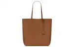 SAINT LAURENT Cow Leather Tote Bag, Shopping Bag, Handbag, Shoulder Bag Regular Women's Khaki