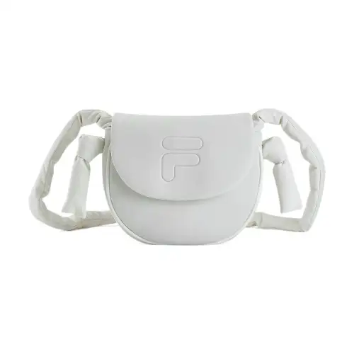 FILA FUSION PU, Textile Saddle Bag Shoulder Bag Regular Women's Ecru