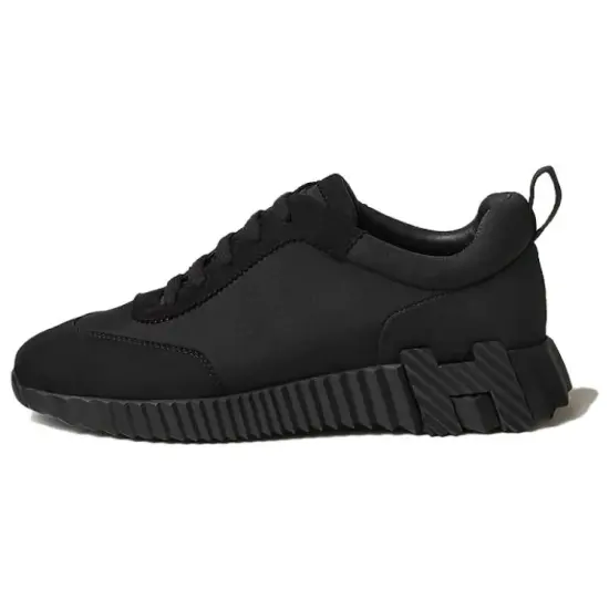 HERMES Bouncing Low Top Casual Shoes Women's Black