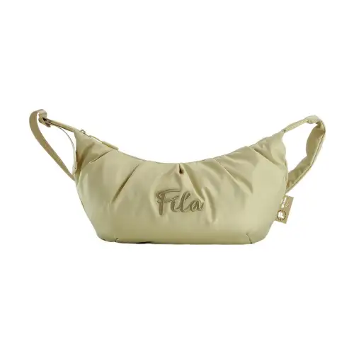 FILA FUSION PU, Textile Mixture Dumpling Bag, Shoulder Bag, Crossbody Bag Unisex Black
