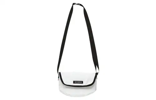 New Balance Fashion Trend Cotton With Nylon Shoulder Bag, Crossbody Bag Regular Unisex White