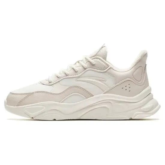 ANTA Little Millennium Casual Shoes Women's Low-Top Beige White