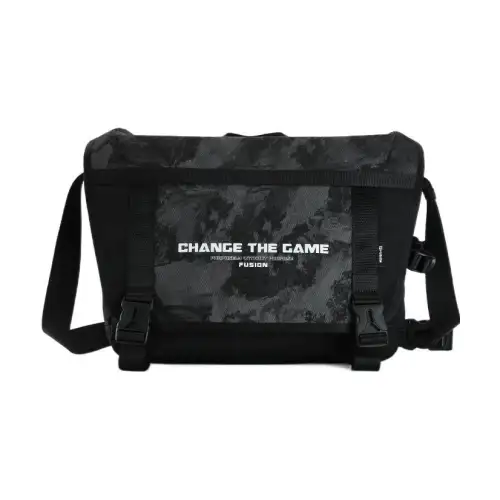 FILA FUSION Fabric Crossbody Bag Regular Unisex Pitch Black