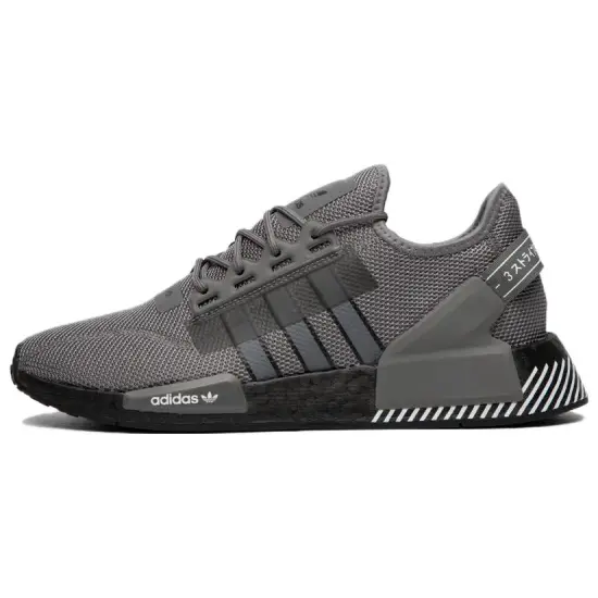 Adidas Originals NMD_R1 V2 'Grey Black Heel Stripes'