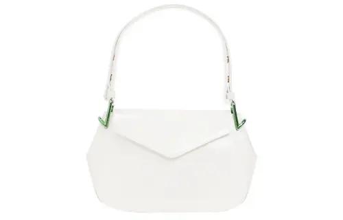 Bottega Veneta Leather Handbag, Shoulder Bag Women's White