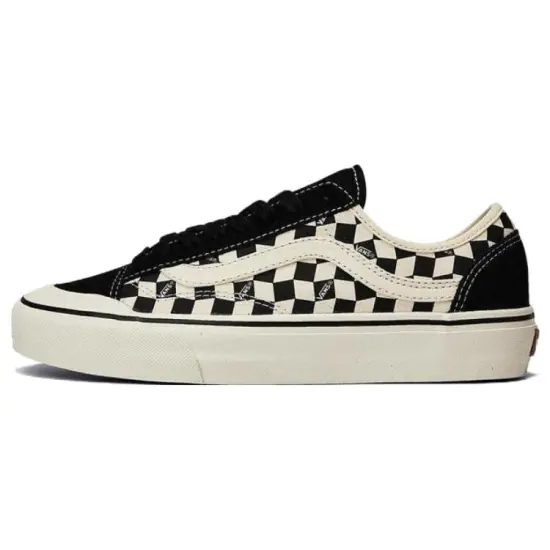 Vans Style 136 Skateboarding Shoes Unisex Low-top Black/White