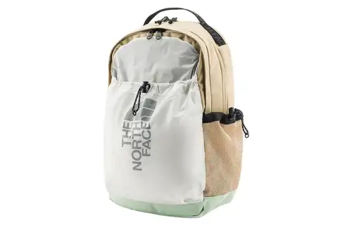 THE NORTH FACE 19L Backpack Outdoor Bag Nylon With Polyester White/Beige/Green Unisex