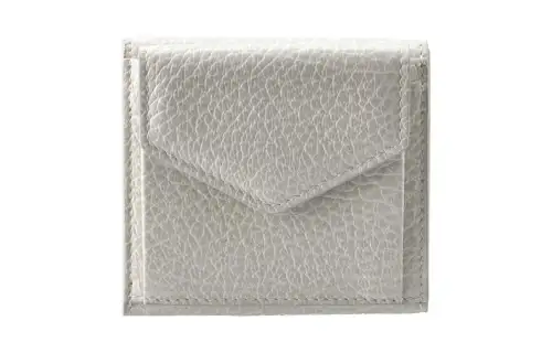 Maison Margiela Trifold Calfskin Wallet Unisex Beige