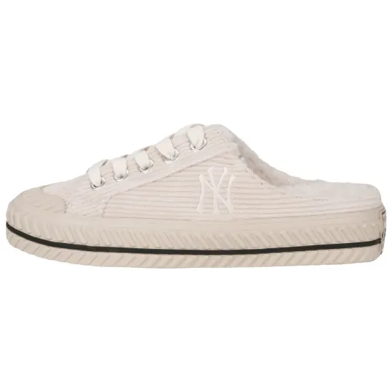 MLB Playball Mule Canvas Shoes Unisex Low-Top White