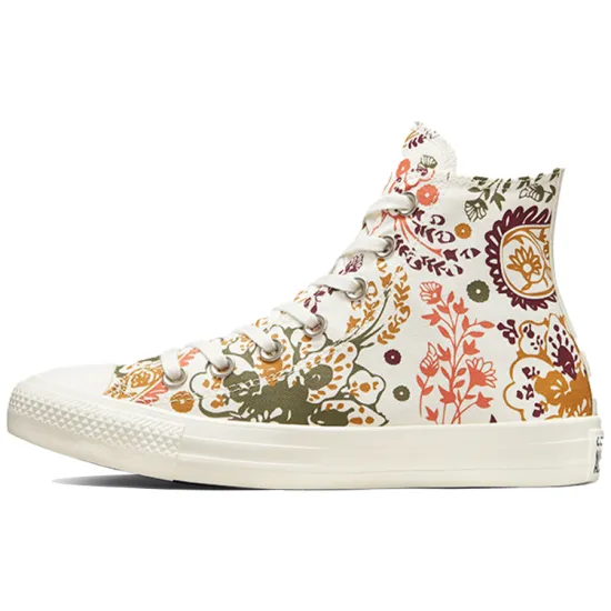 Converse Chuck Taylor All Star Canvas Shoes Women's High-top White/red/brown