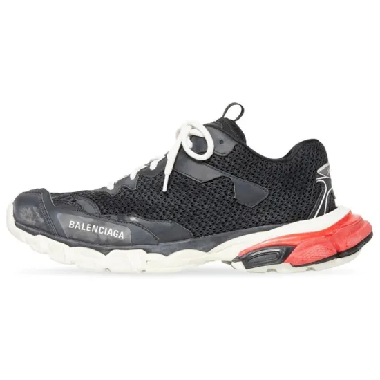 Balenciaga Track.3 Sneaker 'Worn-Out - Black Red'