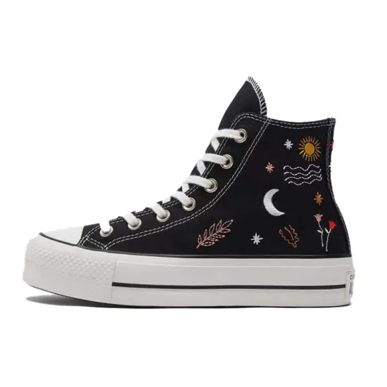 Converse Chuck Taylor All Star Women's Platform High 'It's Okay To Wander - Black'