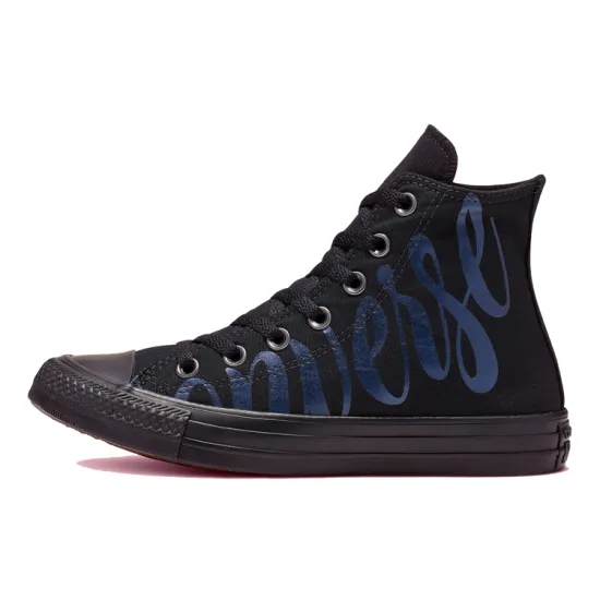 Converse Chuck Taylor All Star Canvas Shoes Women's High-top Black/Blue
