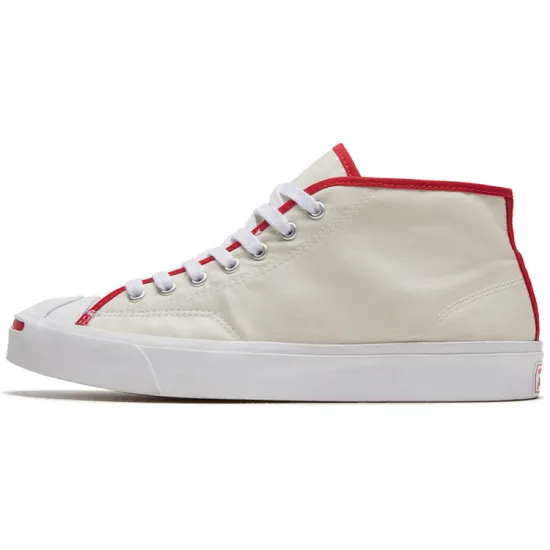 Converse Jack Purcell Canvas Shoes Unisex Mid-top Off-white/gray