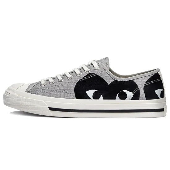Converse Jack Purcell Comme Des Garcons PLAY Grey Black