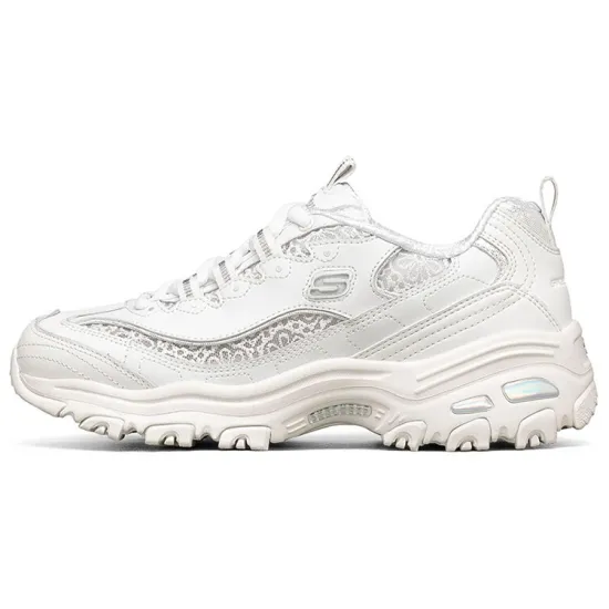 Skechers D Lites 1.0 Running Shoes White Women's