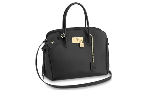 LOUIS VUITTON Cow Leather Shoulder Bag, Crossbody Bag, Handbag Women's Black