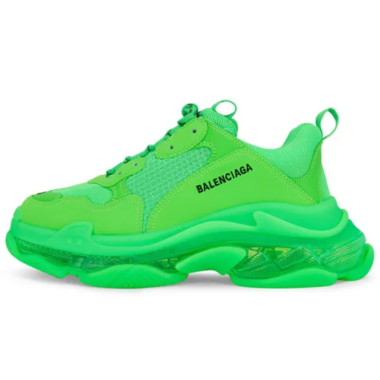 Balenciaga Triple S Clear Sole Fluo Green