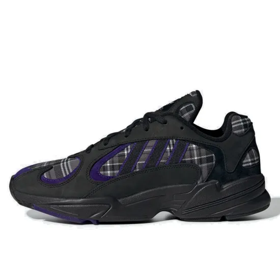 Adidas Yung-1 Purple Plaid