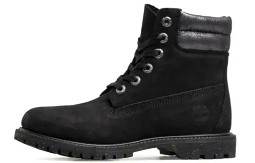 Timberland 6 Inch Waterville Double Collar Boots 'Black' Women's
