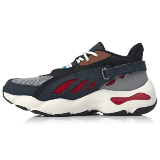 LINING Butterfly Chunky Sneakers Women's Low-Top Ebony Black
