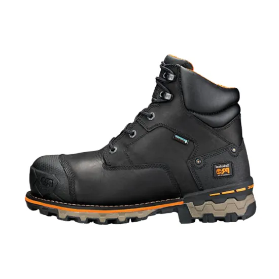 Timberland Boondock 6 Inch Composite Toe Waterproof Work Boot 'Black'