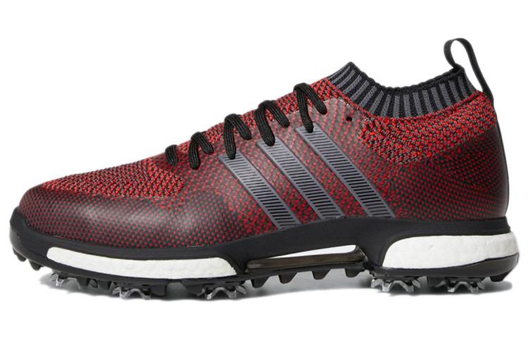 Adidas Tour360 Breathable Low top Golf Shoes Men's Red Black