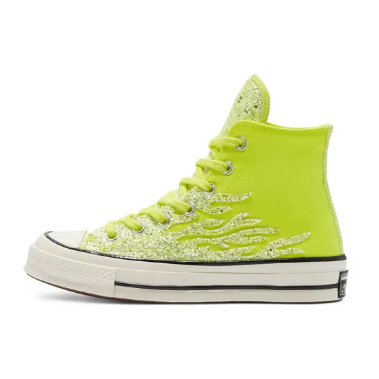 Converse Chuck Taylor All Star 70 Hi Glitter Shine Lemon