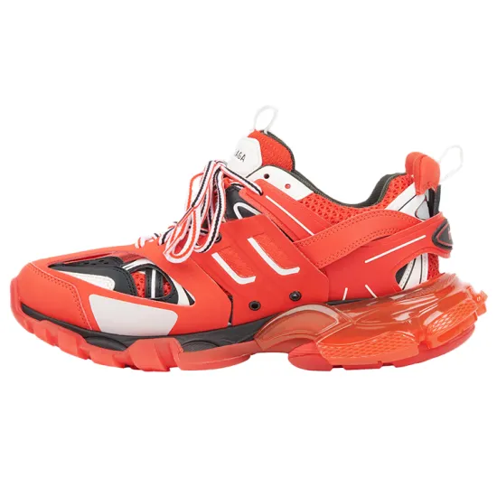 Balenciaga Track Clear Sole Red