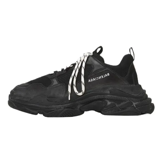 Balenciaga Triple S Black Pre-Distressed