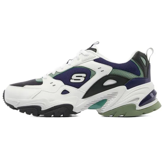 Skechers Stamina V2 Chunky Sneakers Men Low-Top White Black/Navy