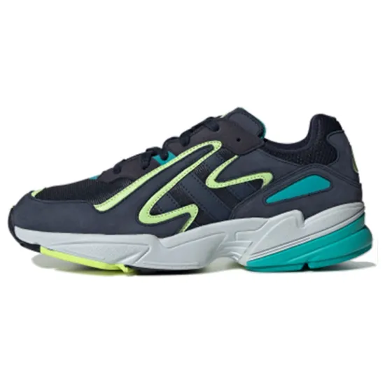 Adidas Originals Yung-96 Chunky Sneakers Unisex Low-top Yellow/Blue