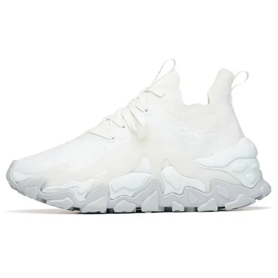 ANTA Chunky Sneakers Women's Low-Top White/Asphalt Gray