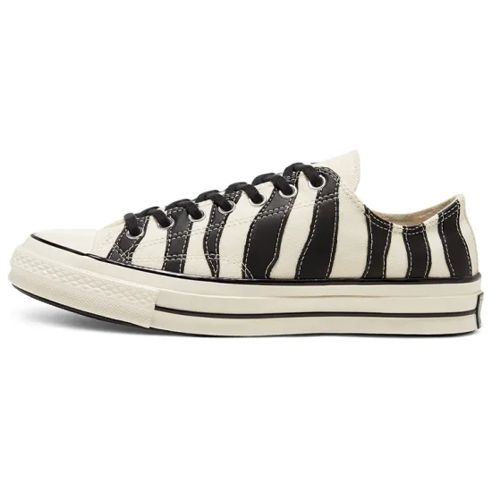 Converse Chuck Taylor All Star Canvas Shoes Unisex Low-top Black And White Zebra Stripes