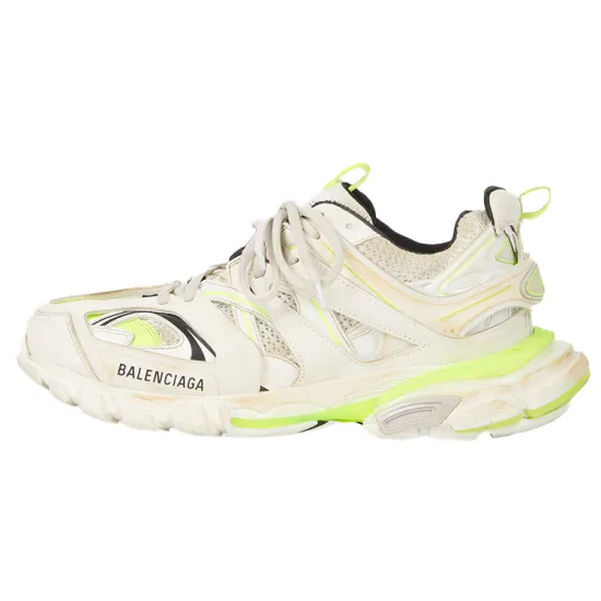 Balenciaga Track Worn Out In White Fluo Yellow